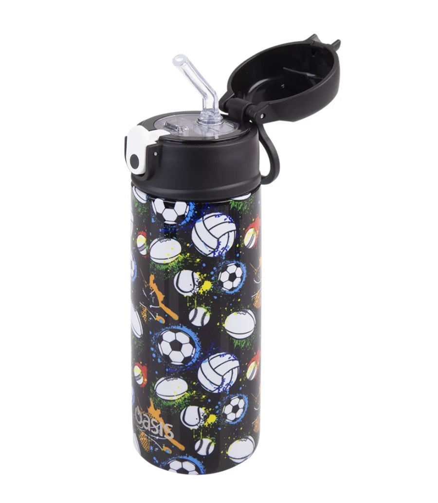 Oasis insulated drink bottle with sipper 550ml