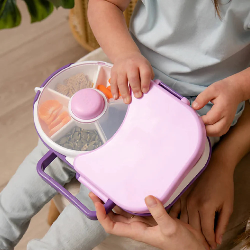 2 in 1 GöBe Lunchbox with snack spinner- available in 4 colors