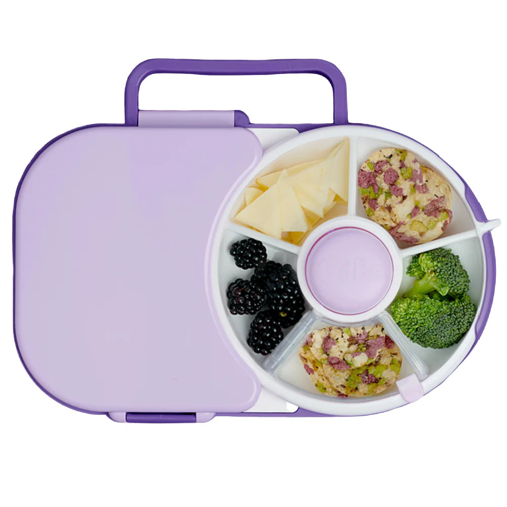 2 in 1 GöBe Lunchbox with snack spinner- available in 4 colors