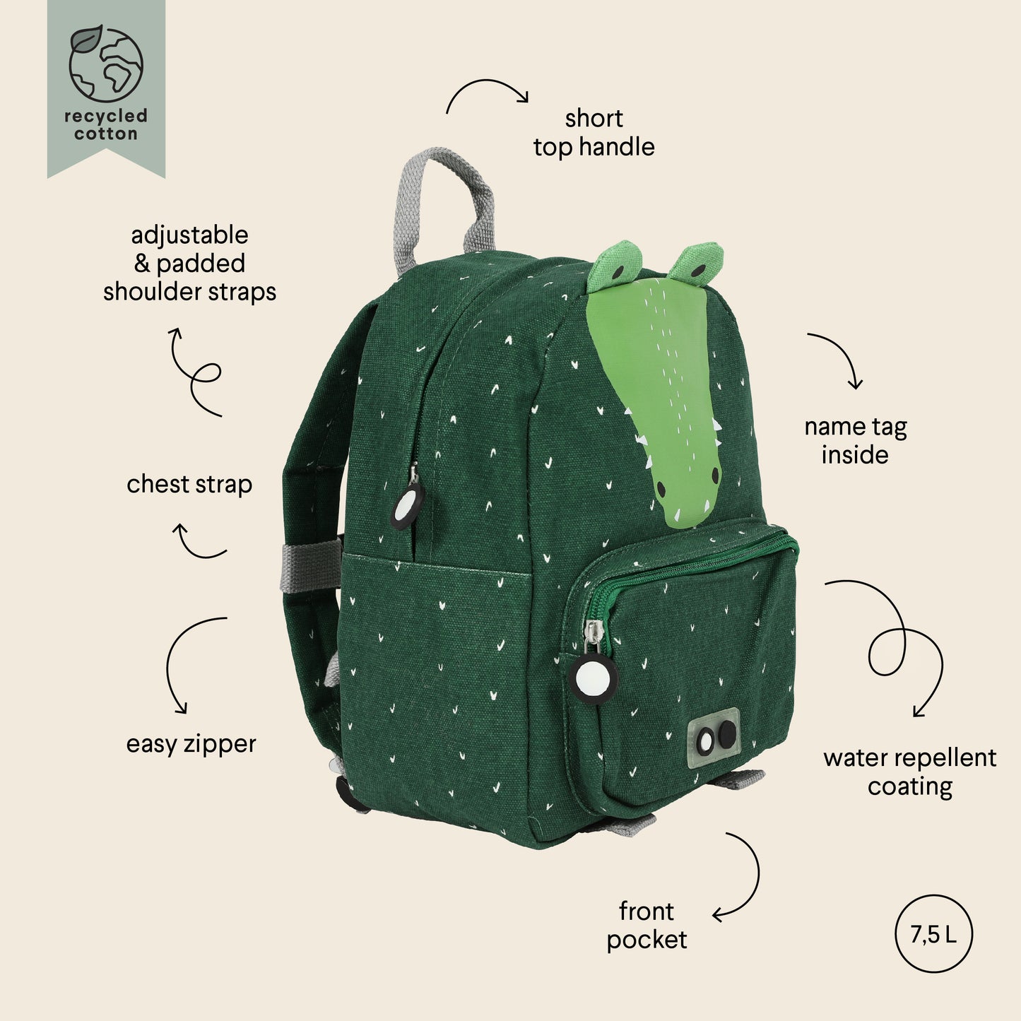 Trixie Backpack - Mr. Crocodile