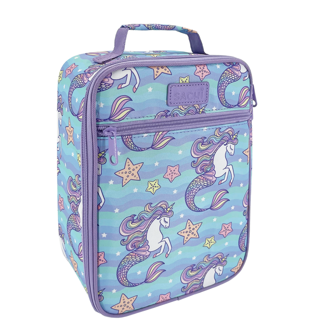 SACHI INSULATED LUNCH BAG & BOTTLE BUNDLE - Mermaids and Unicorns