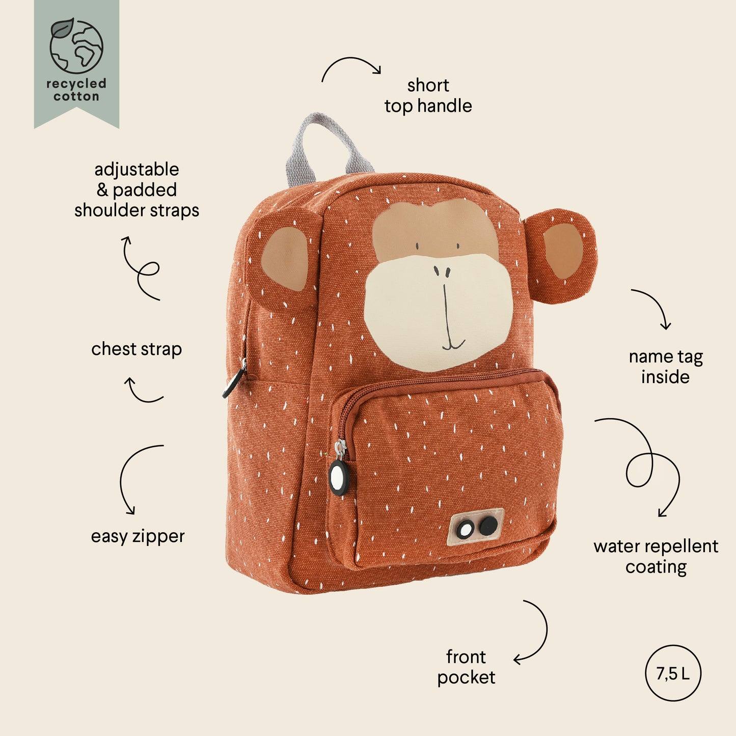 Trixie Backpack - Mr. Monkey