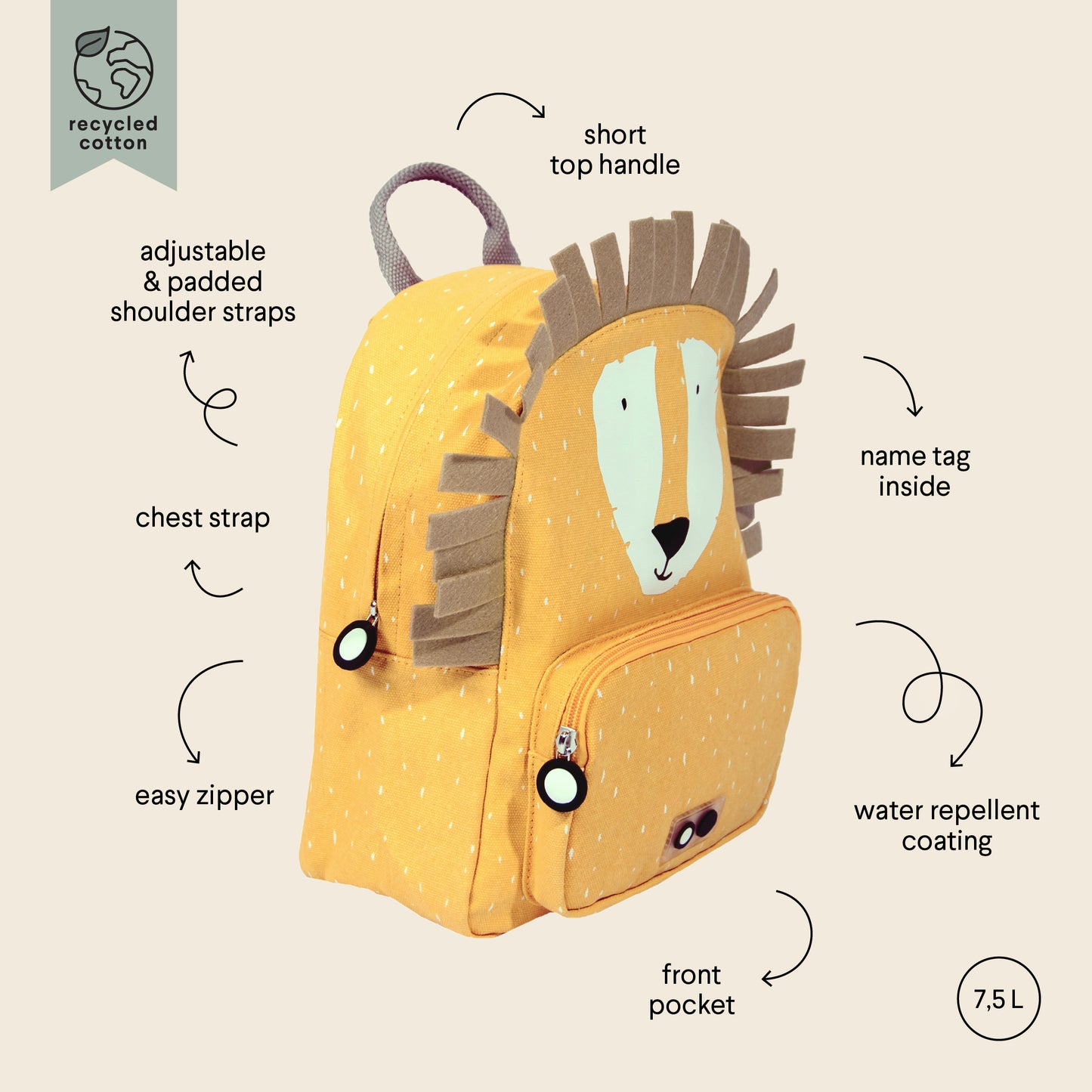 Trixie Backpack - Mr. Lion
