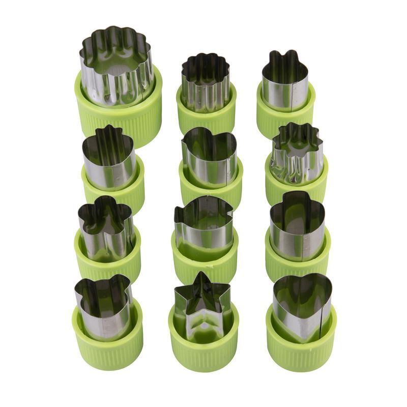 Fruits and vegetables cutters - set of 12 shapes